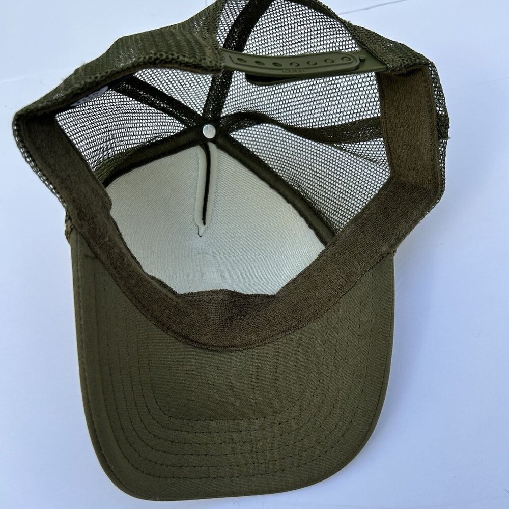 Ascot + Hart for Anthropologie Dolce Vita Green Trucker Hat Cap Boho Outdoor - Picture 7 of 7